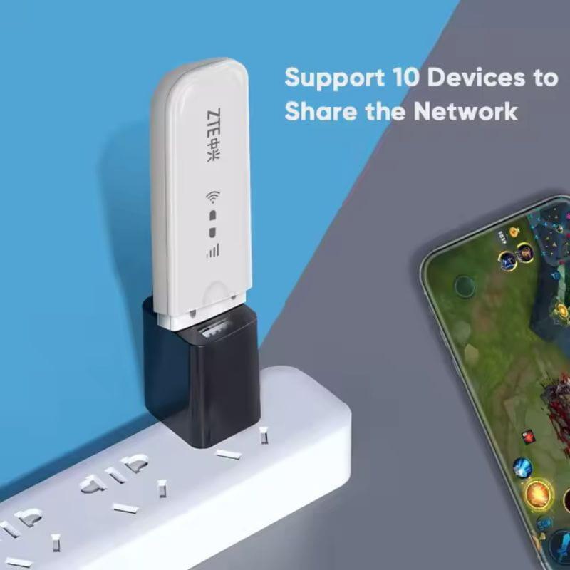 ZTE MF79U - Módem USB de red móvil, soporta hasta 10 dispositivos