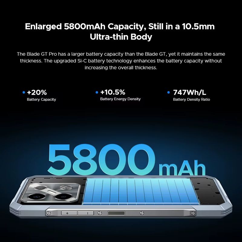 Batería de Doogee Blade GT Pro Negro