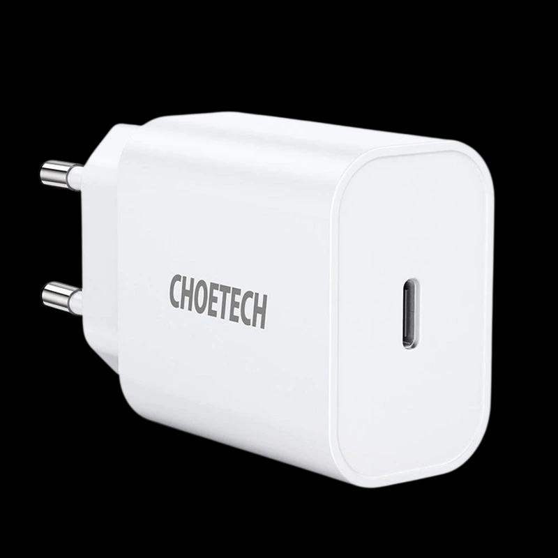 Chargeur Choetech USB Type-C 20W - Blanc