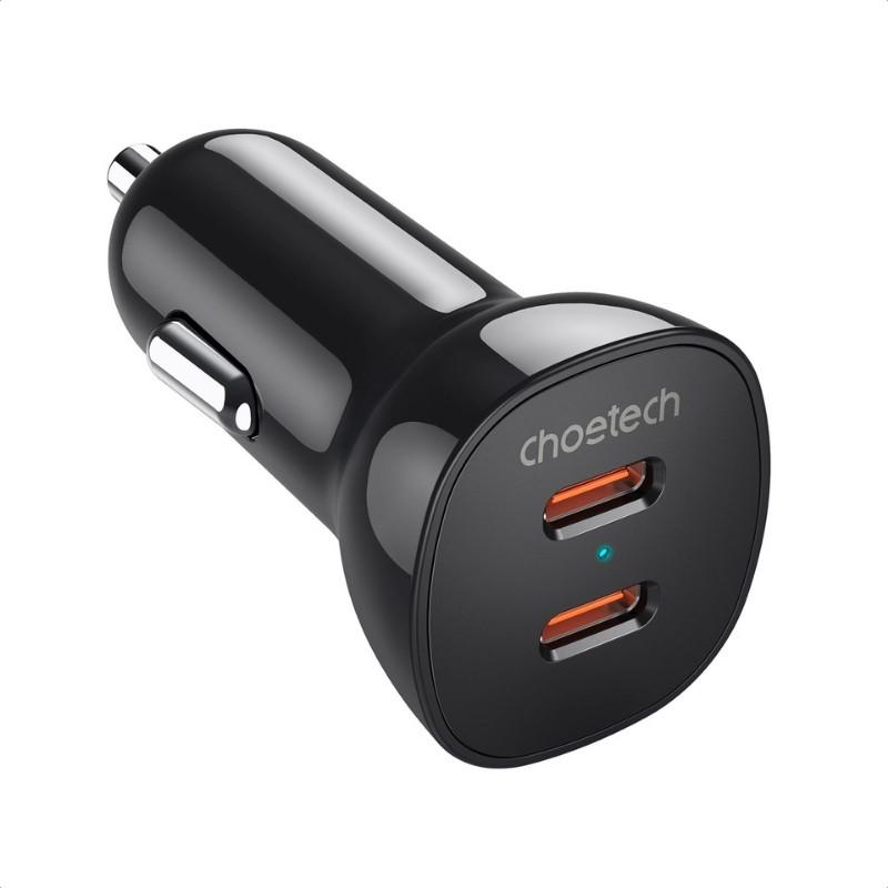 Chargeur de Voiture Choetech 40 W 2×USB‑C
