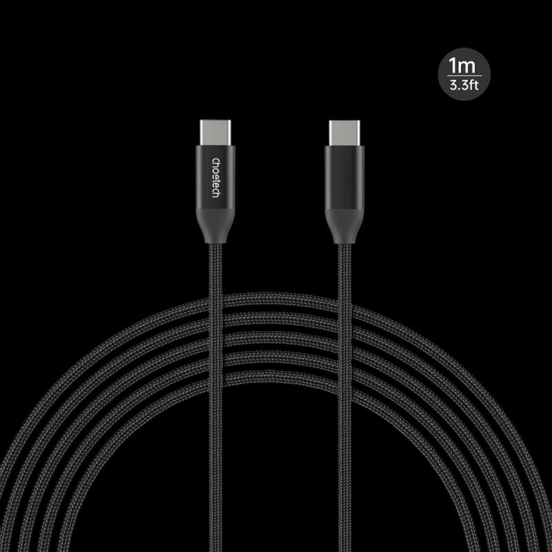 Câble USB‑C vers USB‑C Choetech 240 W Charge Super Rapide 1,2 m