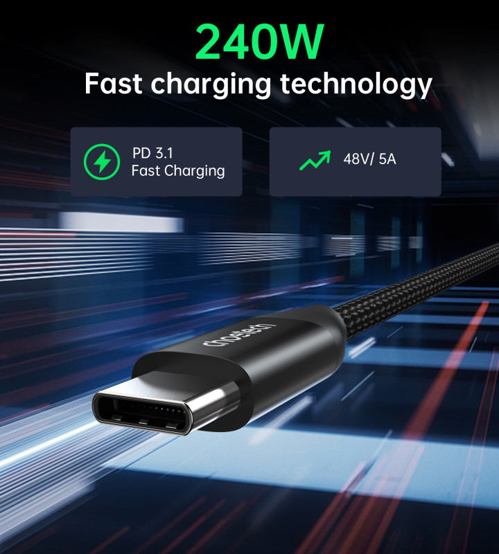Charge rapide Choetech USB-C vers USB-C 240W 