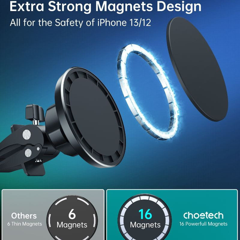 Choetech AT0004 Support magnétique pour voiture, avec aimants puissants