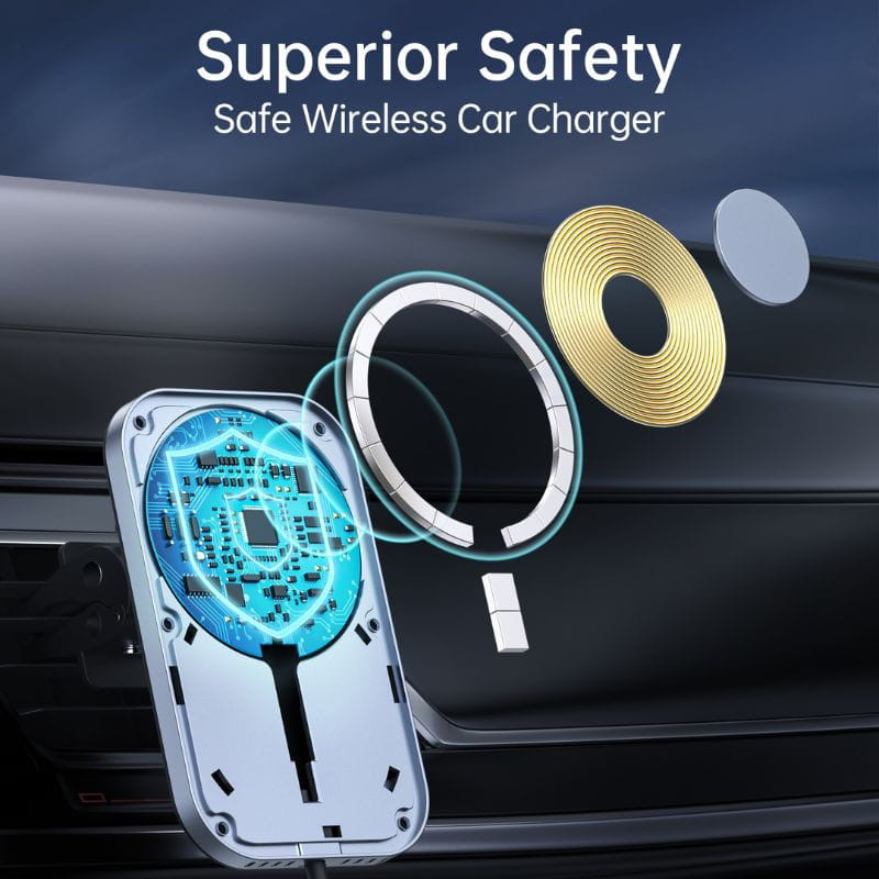 Choetech T200-F Soporte Cargador Magnético para Coche, seguridad