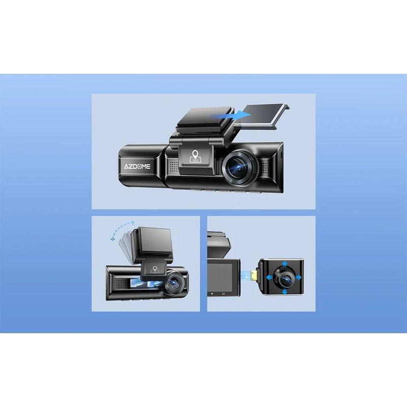 Conteúdo da caixa do Azdome Dash Cam M550 Max