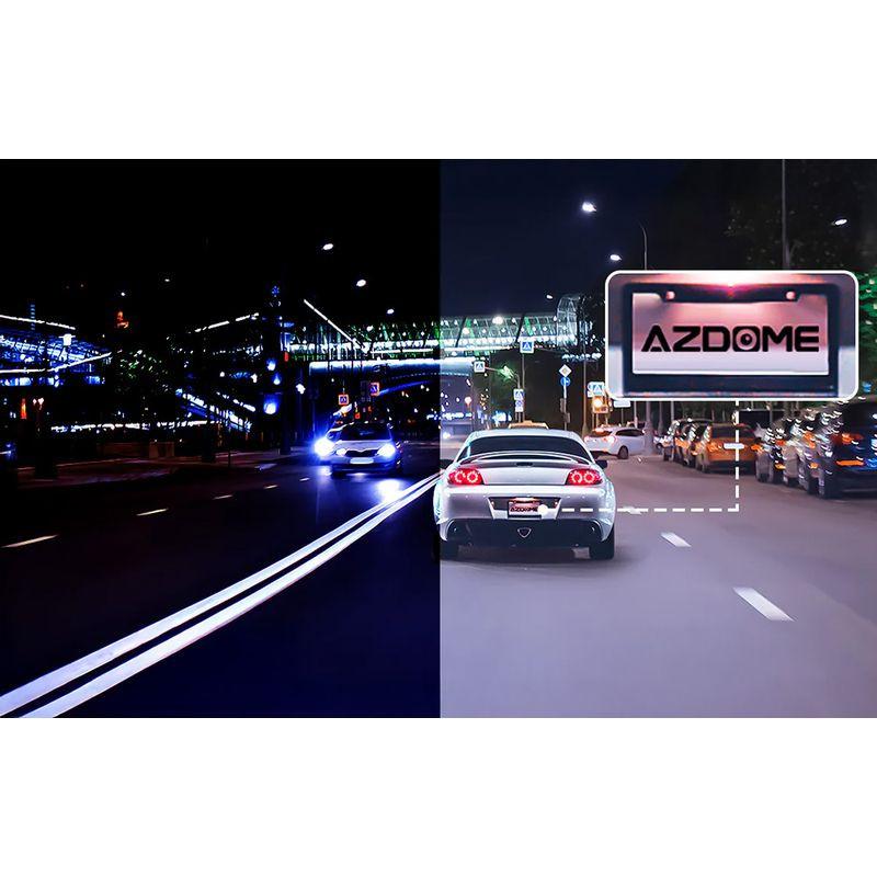 Visão noturna do Azdome Dash Cam M550 Max