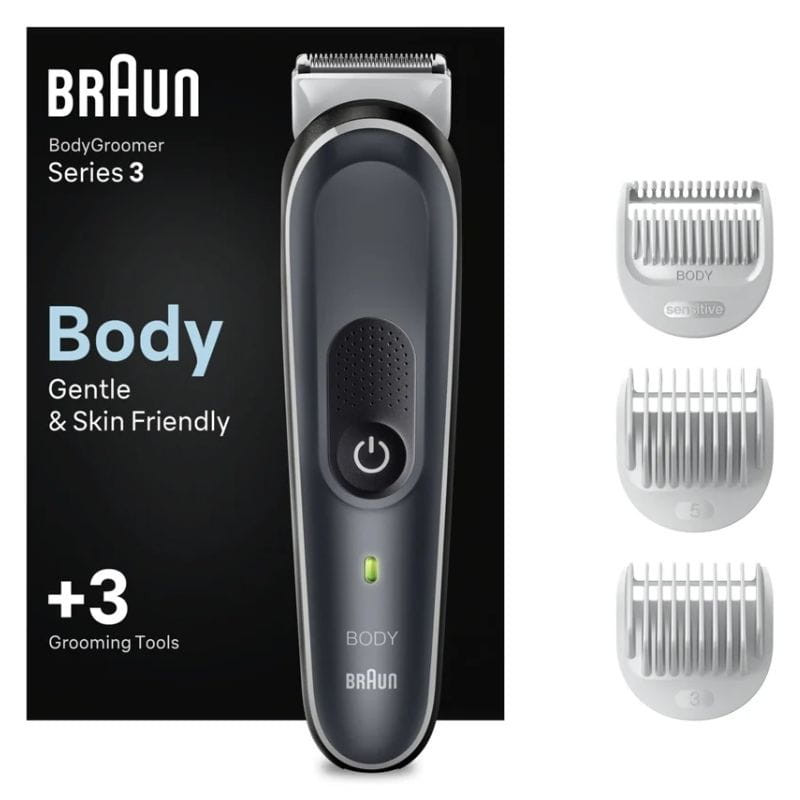 Braun BG3350 Negro, Gris - Afeitadora corporal, imagen con la caja