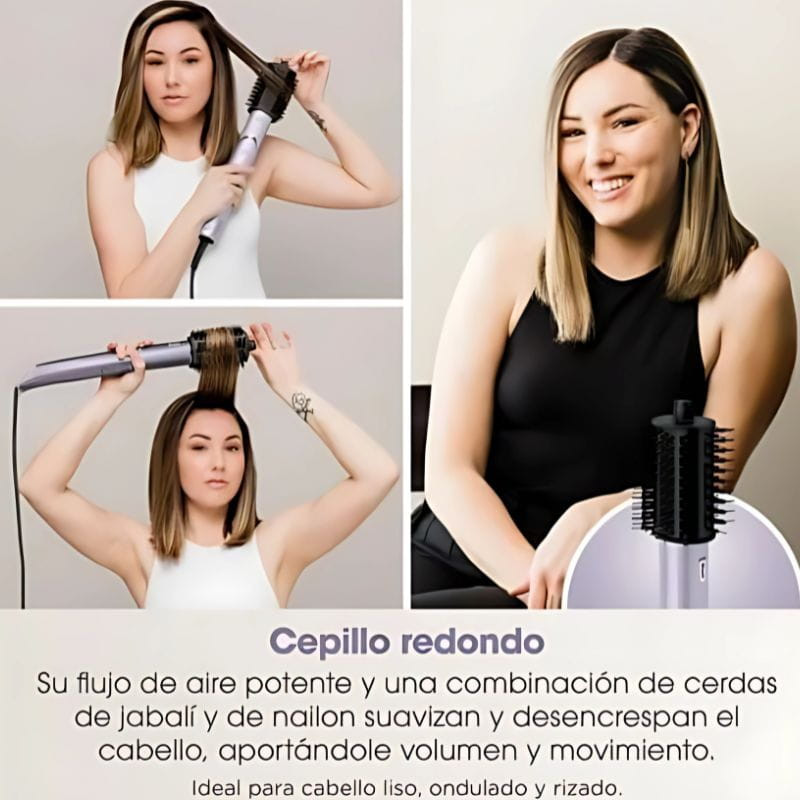 Shark FlexStyle 5-in-1 1400 W Violeta cepillo redondo