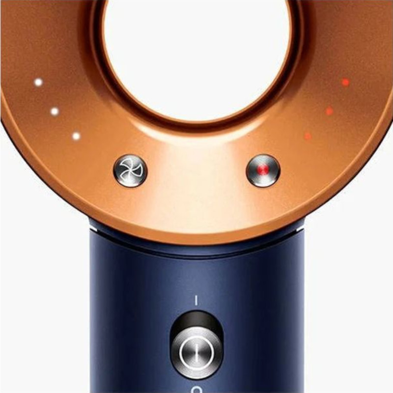 Trasera de Dyson Supersonic 1600 W Azul, Cobre