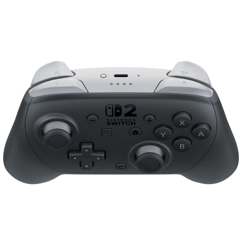 Nintendo Switch 2 Pro Controller Bluetooth Preto – Comando sem fios. Imagem cenital