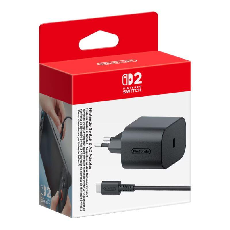 Nintendo 10015096 Preto – Adaptador de corrente Nintendo Swich 2. Imagem da caixa