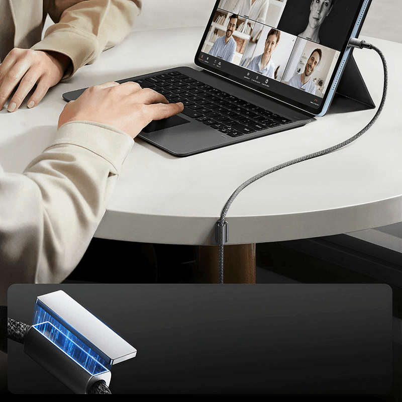 Cable  Joyroom Unlimited Series S-A50  con Organizador Magnético- Gris