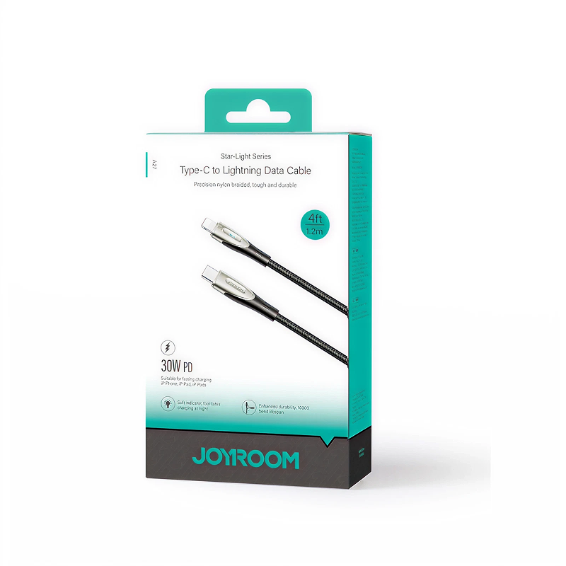 Cable Lightning de Carga Rápida Joyroom Star-Light Series 30W - Caja
