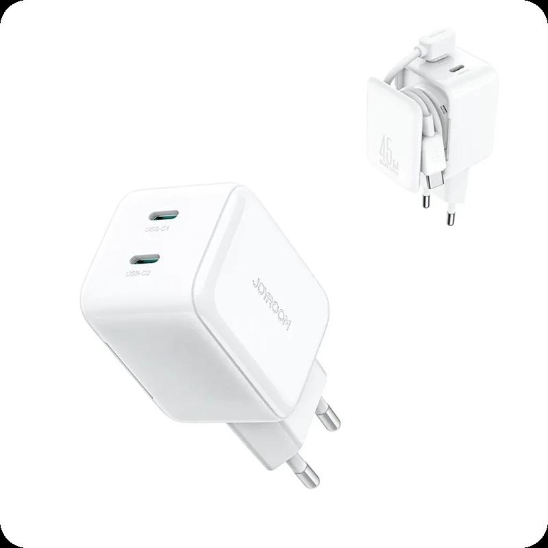 Chargeur Joyroom avec Double Port Type C - Blanc