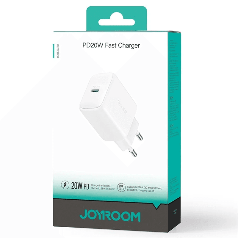 Carregador Joyroom Tipo-C de 20W Branco- Caixa