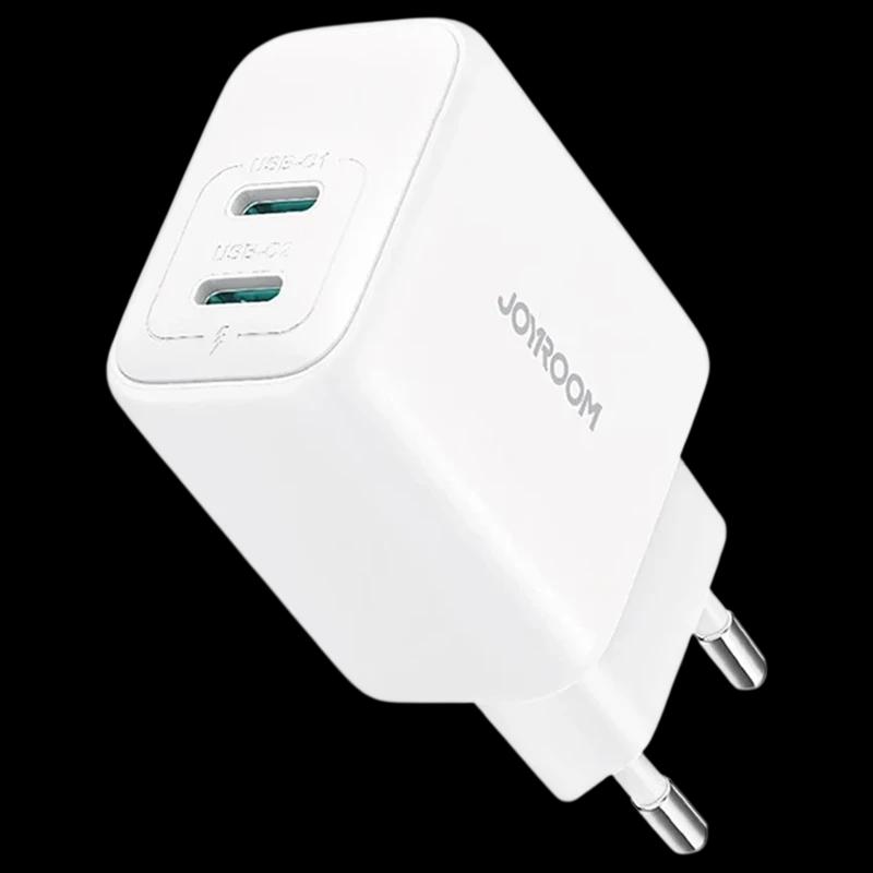 Carregador de carga rápida Joyroom com dupla porta USB-C - Branco