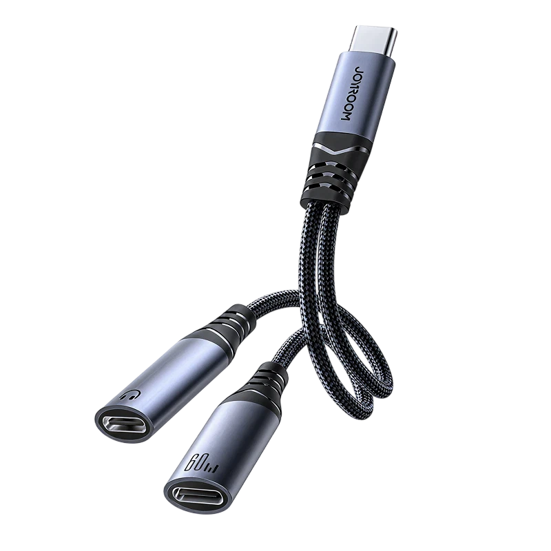 Adaptateur Joyroom 2-en-1 USB-C vers 2x USB-C