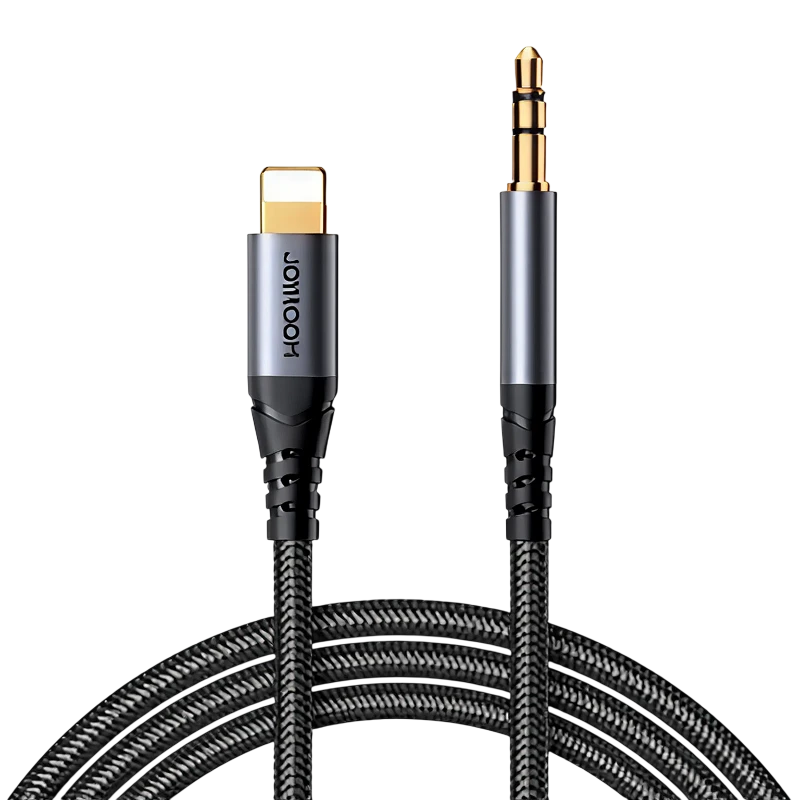 Cable de Audio Estéreo de Lightning a Mini Jack de 3,5mm Joyroom - Negro