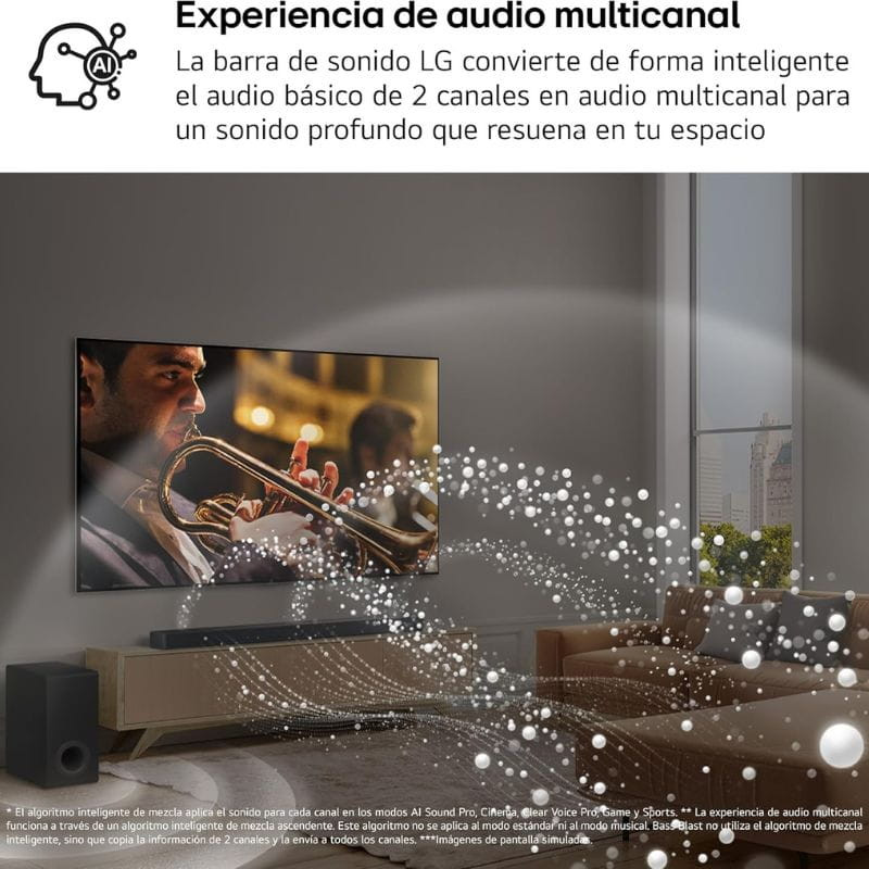 LG S90TY 5.1.3 570 W Preto - Barra de som multicanal