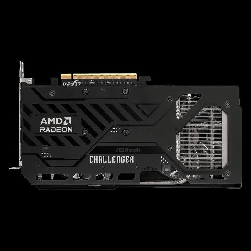 Trasera de Asrock RX 9060 XT Challenger