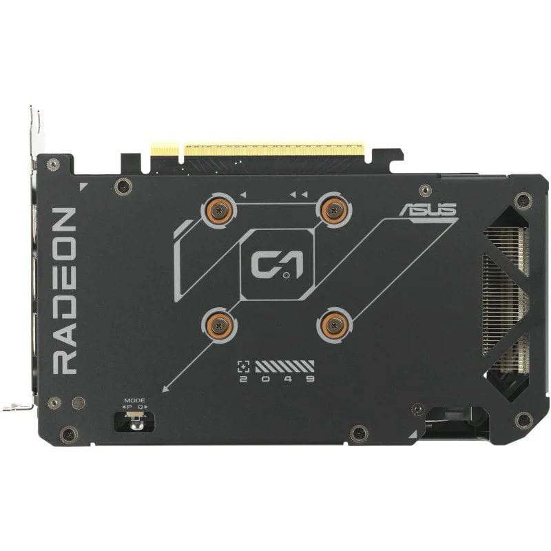 Trasera de ASUS DUAL-RX9060XT-8G