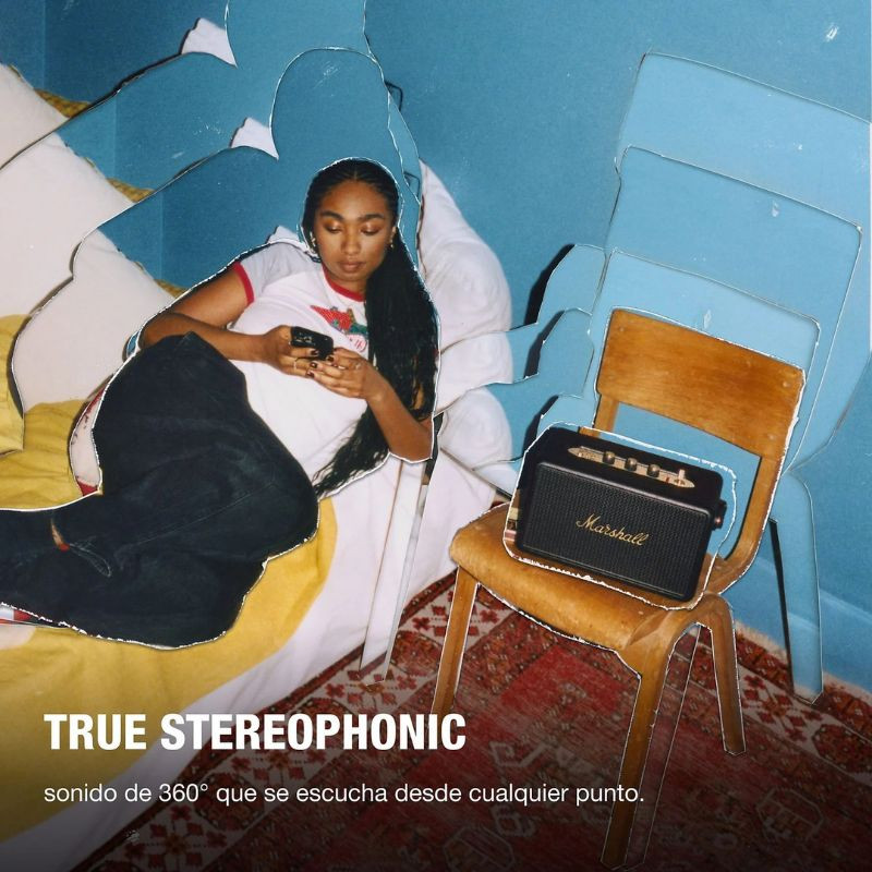 Marshall Kilburn III Preto e Latão som estereofónico