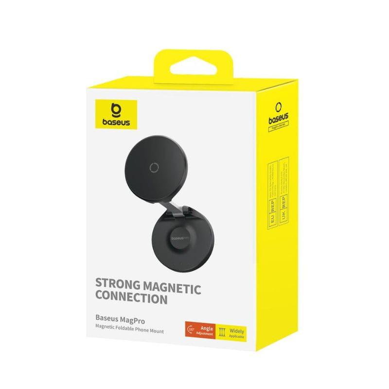 Baseus MagPro - Suporte magnético para telemóvel preto imagem da caixa