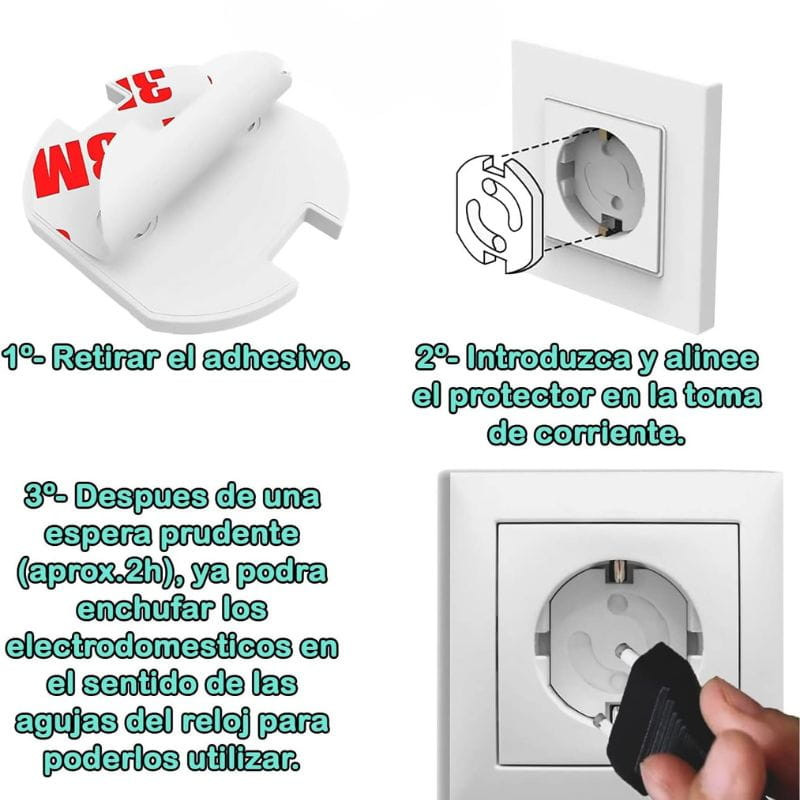 20 cache-prises - Sécurité enfant, mode d'emploi