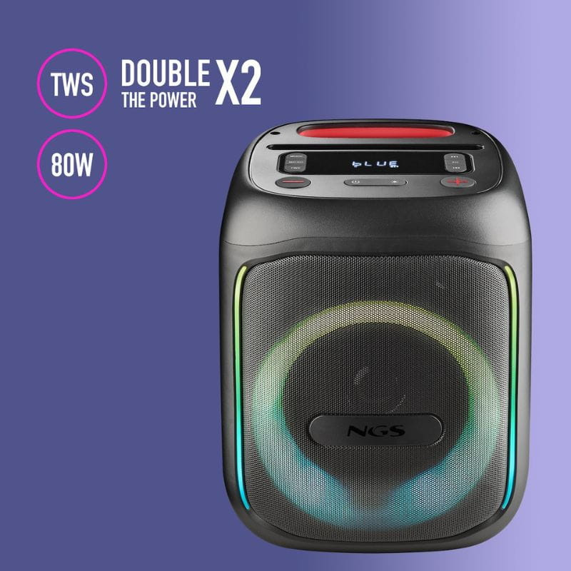 NGS WILD SWAG GO 40 W Preto - Coluna para festas, emparelhável