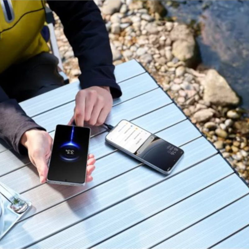 Carga inversa do Poco F7 5G Prata