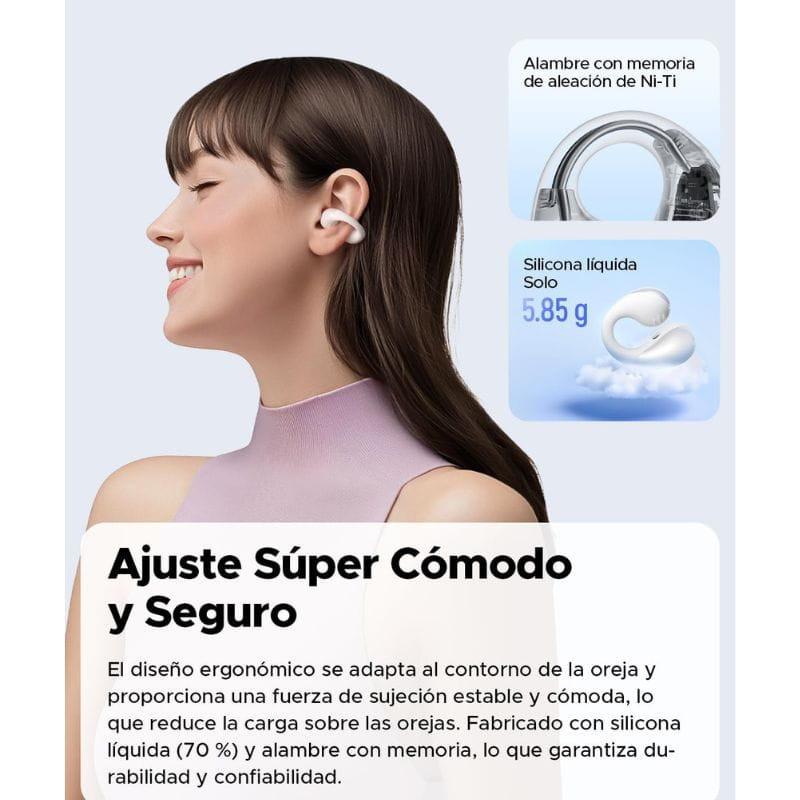 SoundPeats PearlClip Pro Branco - Auriculares Bluetooth, confortáveis