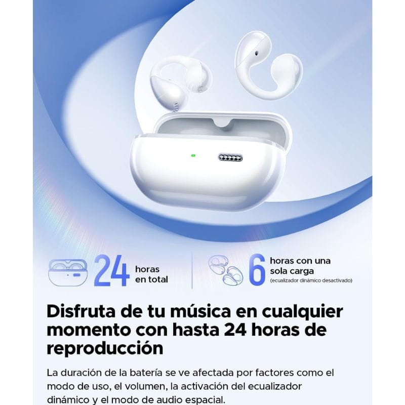 SoundPeats PearlClip Pro Branco - Auriculares Bluetooth, até 24 horas de autonomia