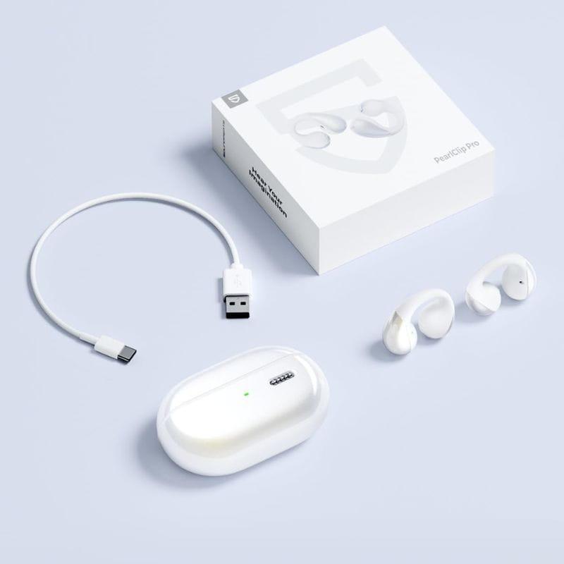 SoundPEATS POP Clip Blanco - Auriculares Bluetooth contenido de la caja