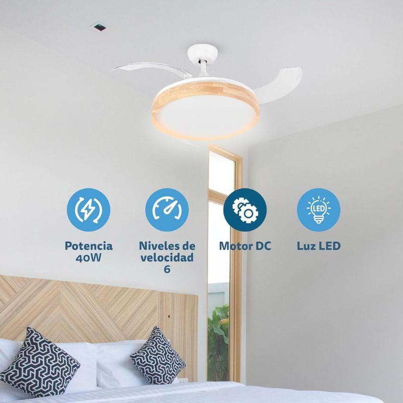 Grunkel SKYWIND-42W25 - Ventilador de Techo características