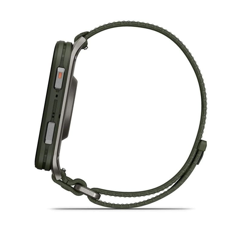 Lateral de Garmin Venu X1 Verde