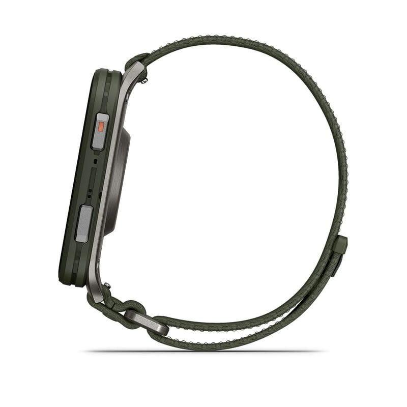 Lateral de Garmin Venu X1 Verde