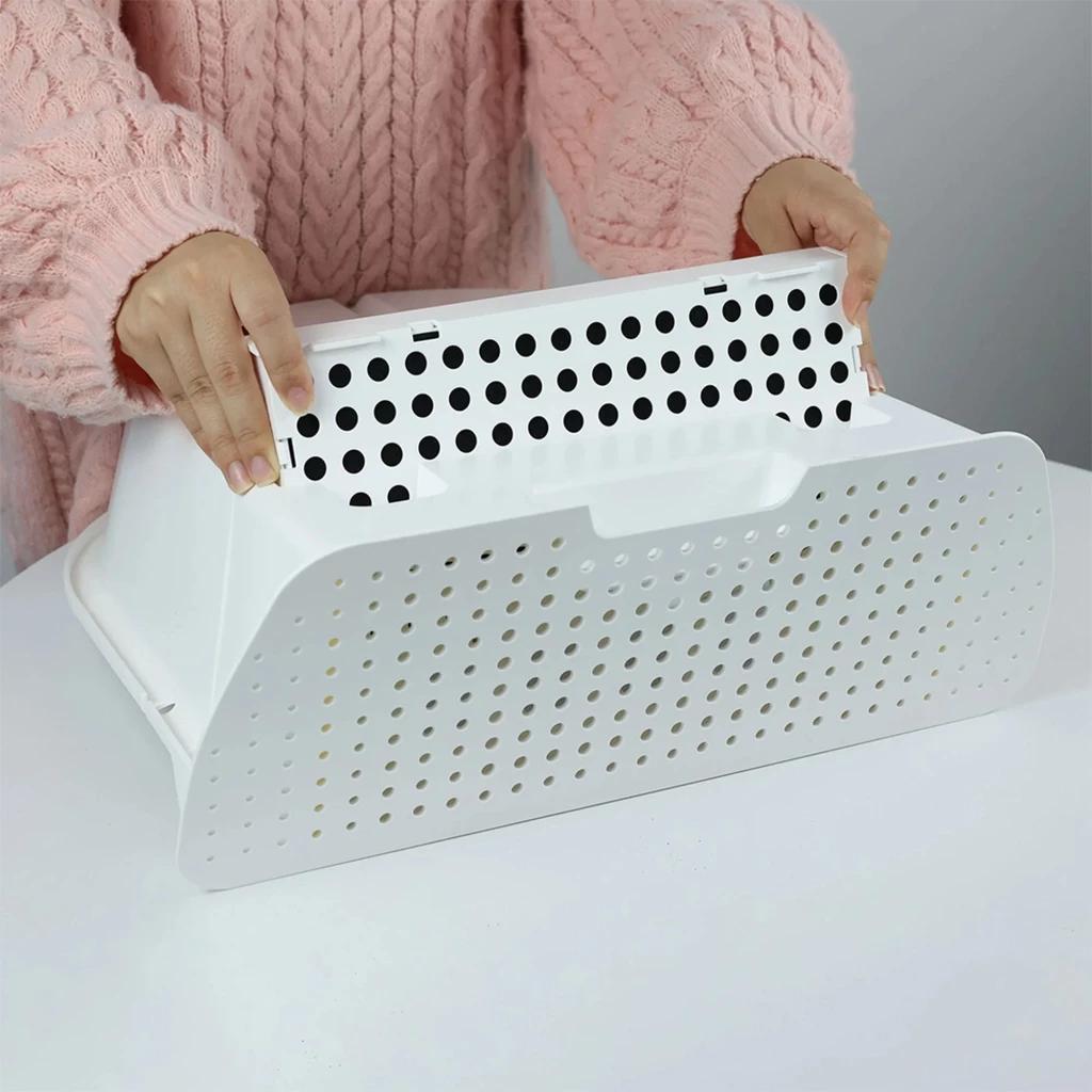 CATLINK Filtre à charbon actif pour Ultra Pro et Pro X, panneau blanc perforé à grands trous ronds, composant amovible pour contrôle des odeurs