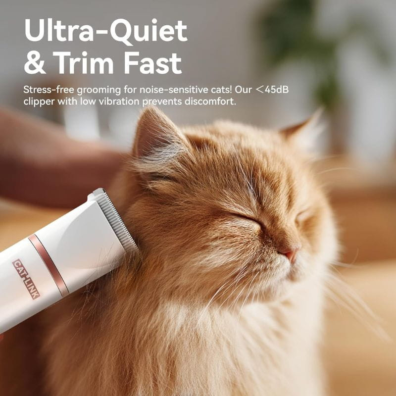 CATLINK Pet Trimmer - Cortapelos para gatos, silencioso