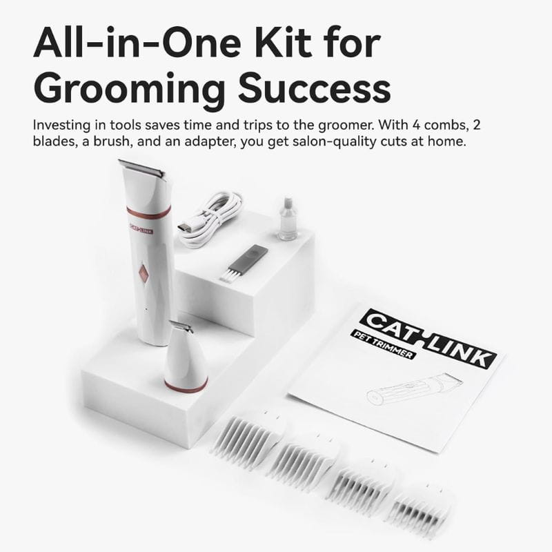 CATLINK Pet Trimmer - Cortapelos para gatos, contenido de la caja