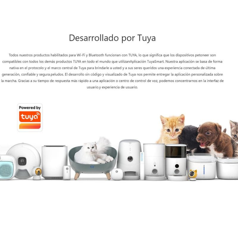 Petoneer Nutri Vision Feeder Blanco - Comedero Inteligente Para Mascotas desarrollado por TUYA