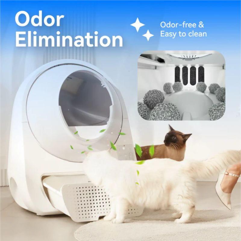 Litière autonettoyante Catlink AI Scooper Luxury Pro X Gris, élimine les odeurs