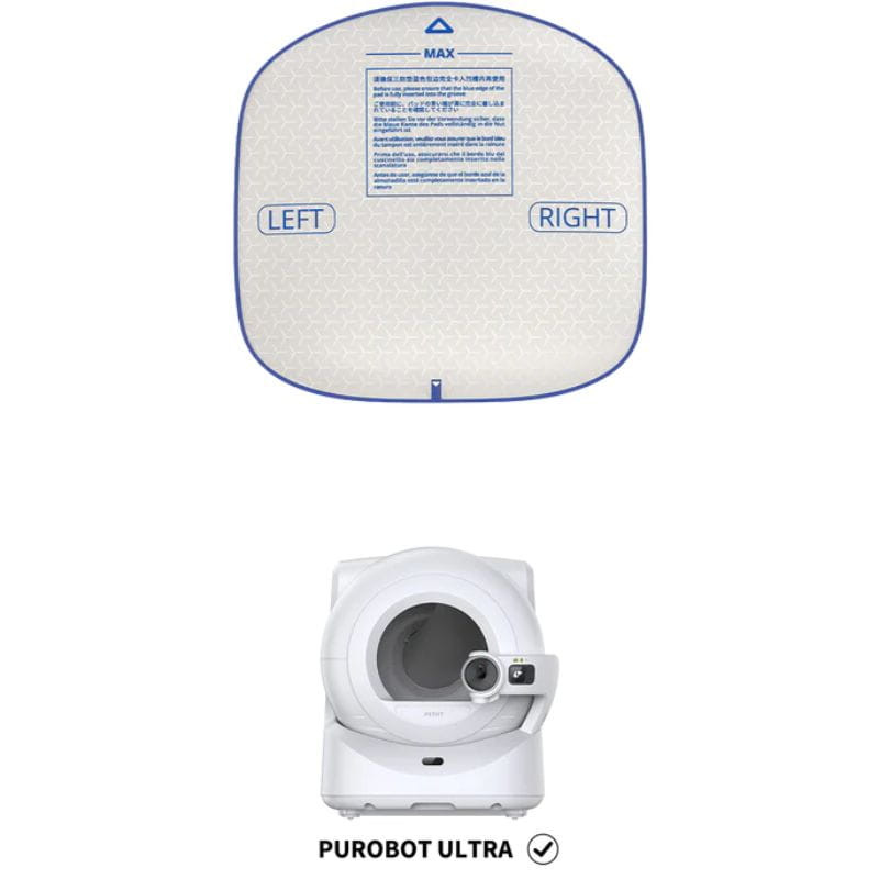 Tapete para caixa de areia para gatos Purobot Ultra, compatível apenas com Purobot Ultra