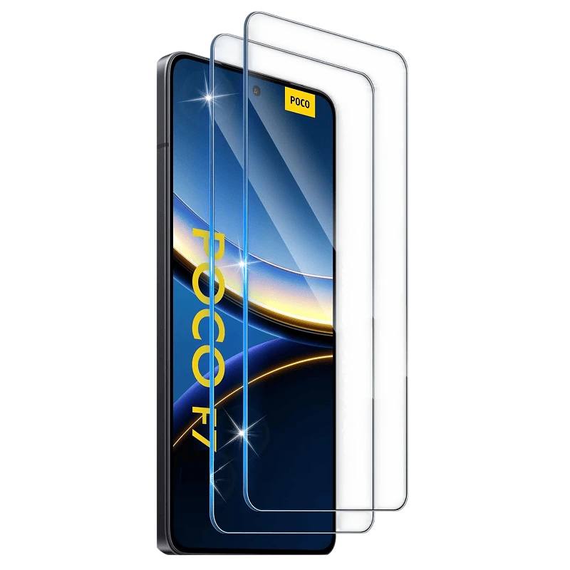 Pack x2 Protecteur en verre trempé Xiaomi Poco F7  Full Screen 3D