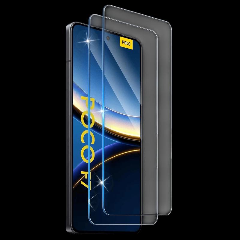 Pack x2 Protecteur en verre trempé Xiaomi Poco F7  Full Screen 3D