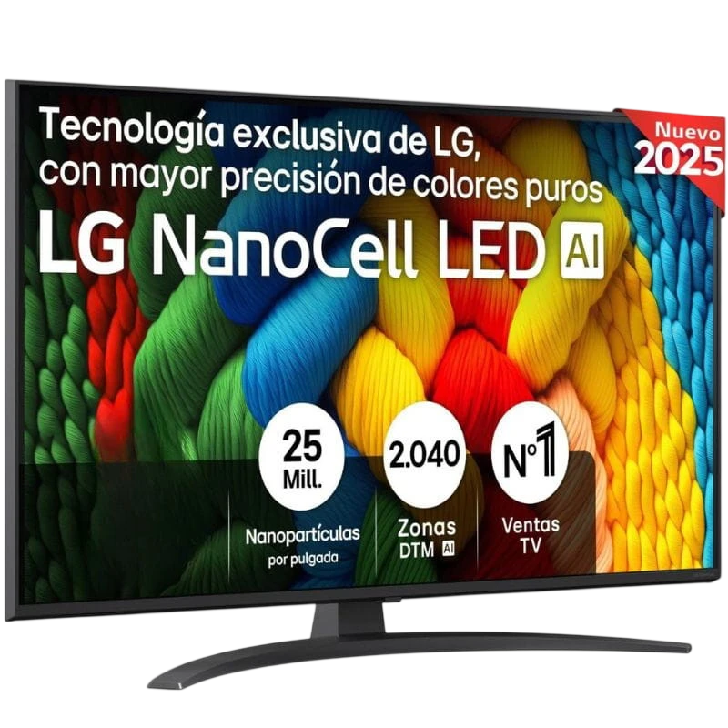 LG AI 43NANO81A6A 43 4K Ultra HD NanoCell Smart TV Negro