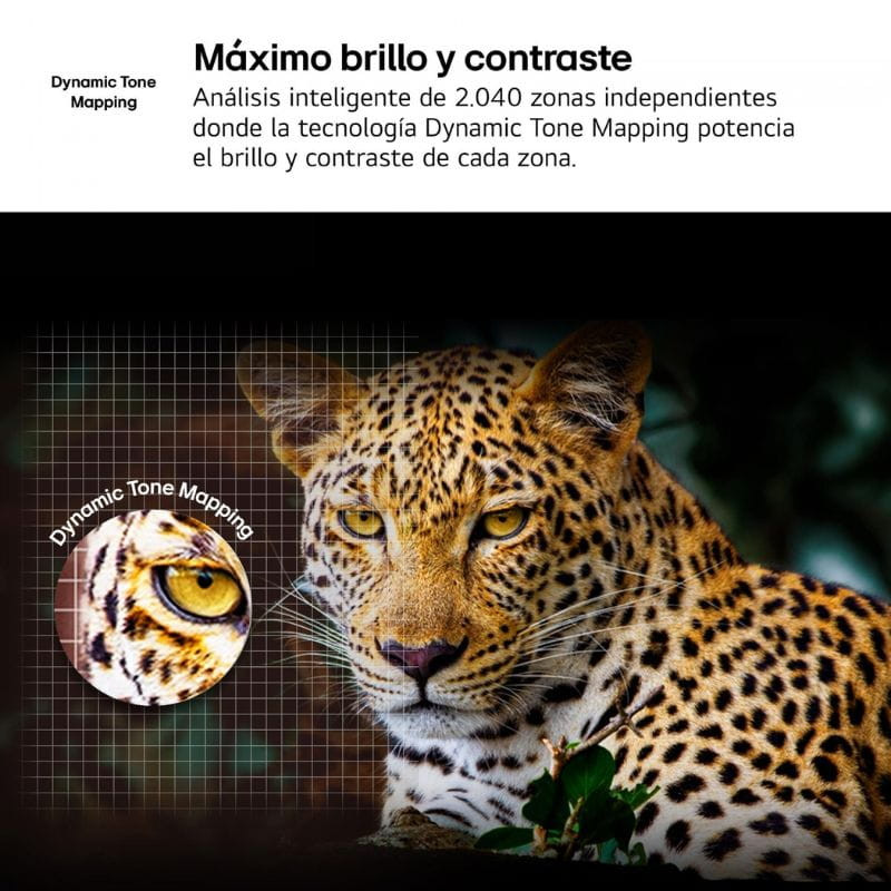 LG AI 43NANO81A6A 43 4K Ultra HD NanoCell Smart TV Negro, máximo brillo y contraste