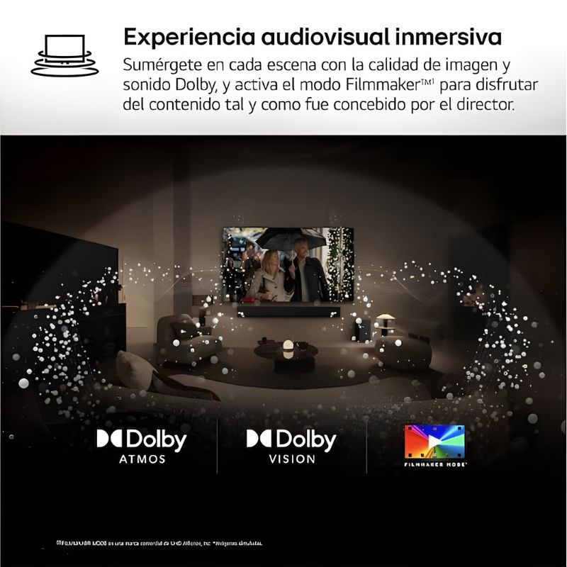 LG OLED48C54LA 48" 4K UHD OLED preto com Dolby Vision e Dolby Atmos; modo Filmmaker, contraste profundo e imagem imersiva para cinema em casa