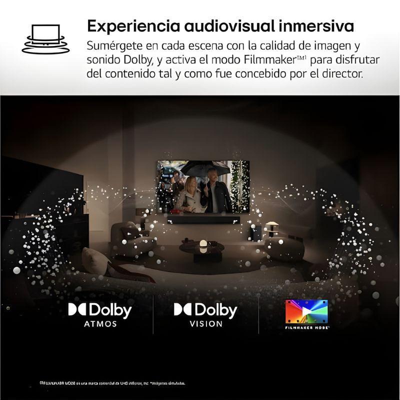 LG OLED55G54LW 55" 4K UHD OLED Noir avec Dolby Vision et Dolby Atmos, mode Filmmaker, noirs profonds, contraste élevé, design élégant pour home cinéma.