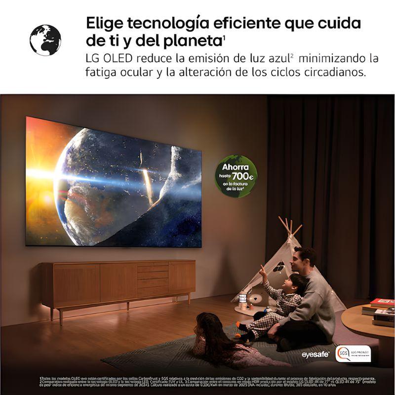 LG OLED65C54LA 65" 4K UHD OLED noir avec OLED Dynamic Tone Mapping Pro: couleurs vives, noirs profonds, contraste précis et image détaillée avec Precision