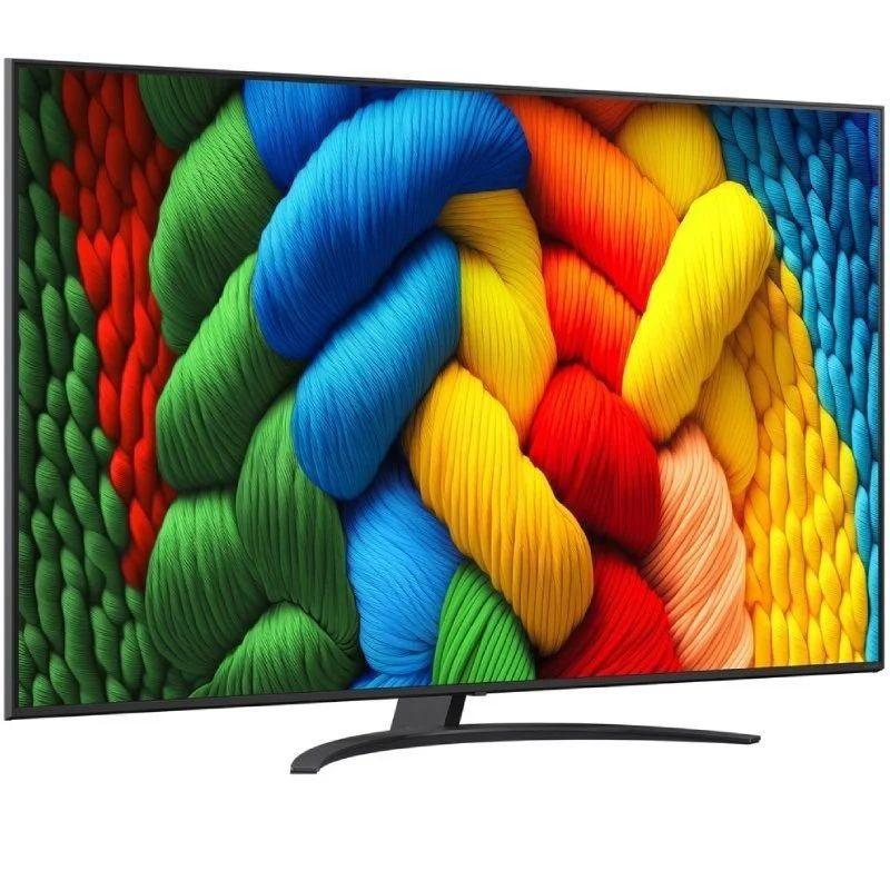 LG AI 65NANO81A6A 65 pulgadas 4K Ultra HD NanoCell con marco delgado y base central en arco, pantalla IPS con colores vivos y alto contraste